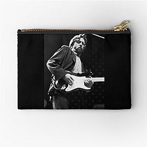 Eric Clapton - BW Photograph Zipper Pouch