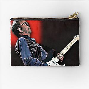 Eric Clapton Guitar Legend Digital Art Work Zipper Pouch