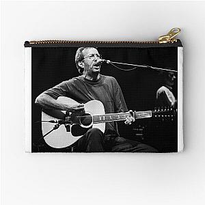 Eric Clapton - BW Photograph Zipper Pouch