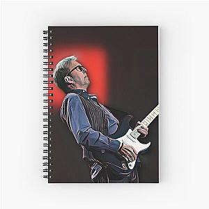 Eric Clapton Guitar Legend Digital Art Work Spiral Notebook