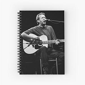 Eric Clapton - BW Photograph Spiral Notebook