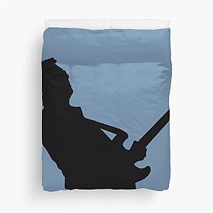 Eric Clapton Guitar Silhouette - Black Duvet Cover