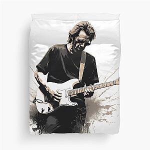 Eric Clapton Lookalike Vectorized Duvet Cover