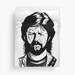 Poor Eric Clapton Black Portrait Pen Drawing Transparent Duvet Cover