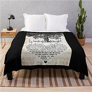 Wonderful Tonight Lyrics - Eric Clapton Throw Blanket