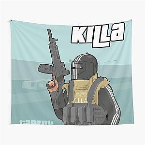 KIlla - Escape From Tarkov - GTA Style (blue) Tapestry