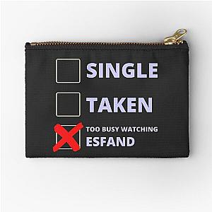 Esfand Funny Single Taken Zipper Pouch