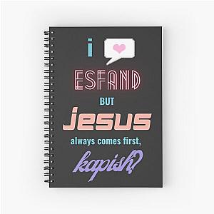 Esfand Jesus Kapish funny twitch streamer oddly specific Spiral Notebook