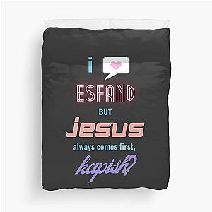 Esfand Jesus Kapish funny twitch streamer oddly specific Duvet Cover