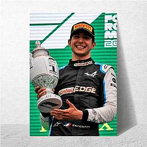 Esteban Ocon Hungarian GP Winner Esteban Ocon Posters