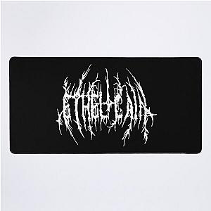 Ethel Cain black metal logo Desk Mat