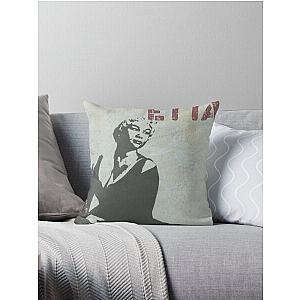 Graffiti art: Etta James Throw Pillow