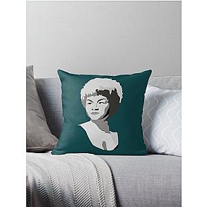 Etta James Illustration Throw Pillow