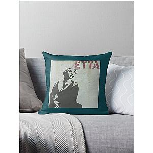 Graffiti art Etta James  Throw Pillow