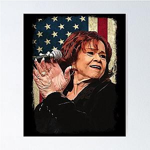 Vintage American Flag Etta James Legend Poster