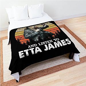 Sometime I Need To Be Alone and Listen To Etta James Vintage Comforter