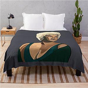 Etta James Singer Illustration  Throw Blanket