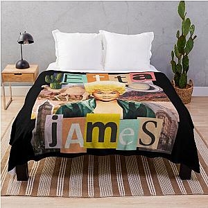 Retro Etta James A Sunday Kind of Love At Last! Throw Blanket