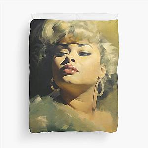 Drawing Etta James Duvet Cover