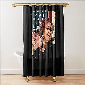 Vintage American Flag Etta James Legend Shower Curtain