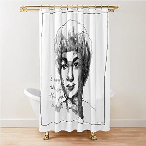 Etta James Jazz Blues Soul Legend Female Singer Woman Power Shower Curtain