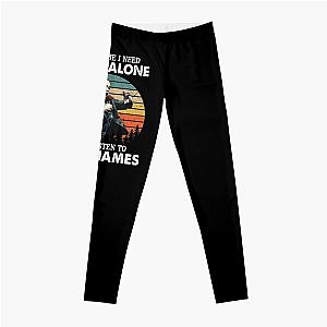 Sometime I Need To Be Alone and Listen To Etta James Vintage Leggings