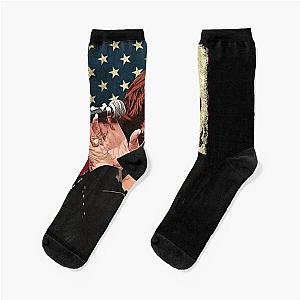 Vintage American Flag Etta James Legend Socks