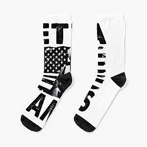 Retro American Flag Etta James Music Gift Socks