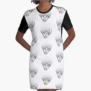 Etta James - Original Caricature Graphic T-Shirt Dress