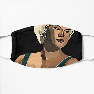 Etta James Singer Illustration Classic Flat Mask