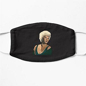 Etta James Singer Illustration  Flat Mask