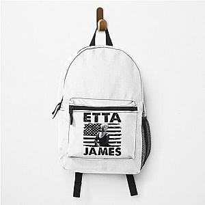 Retro American Flag Etta James Music Gift Backpack