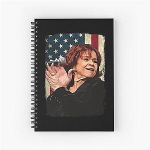 Vintage American Flag Etta James Legend Spiral Notebook