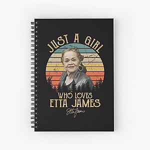 Just A Girl Who Loves Etta James Spiral Notebook