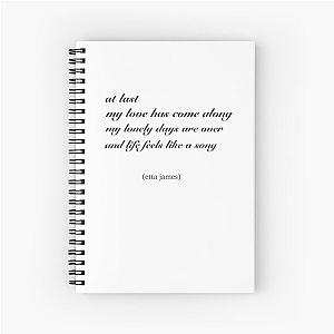 Etta James song lyrics  Spiral Notebook