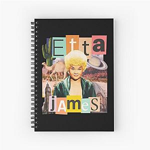 Retro Etta James A Sunday Kind of Love At Last! Spiral Notebook