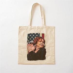 Vintage American Flag Etta James Legend Cotton Tote Bag