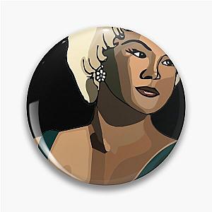 Etta James Singer Illustration Classic Pin