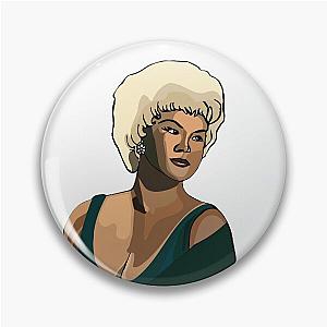 Etta James Singer Illustration Pin