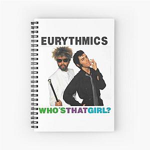 blackwhitereddesign pop rock heavy metal band eurythmics  Spiral Notebook