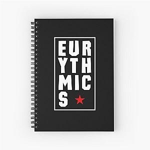 Eurythmics Vertical Typographic White Spiral Notebook