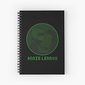 Eurythmics Annie Lennox ASCII Art Circle Spiral Notebook