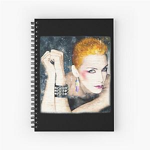 Eurythmics legendary British pop duo Annie Lennox fan art Spiral Notebook