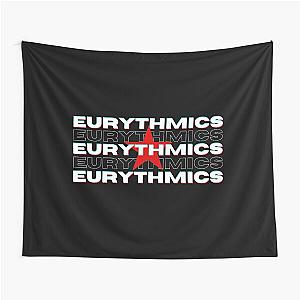 Eurythmics Logo Typographic Glitch Tapestry