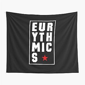 Eurythmics Vertical Typographic White Tapestry