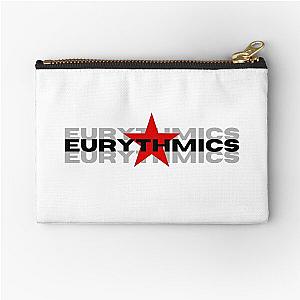 Eurythmics Logo Typographic Black Zipper Pouch