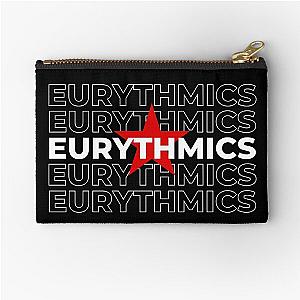 Eurythmics Logo Typographic Repeated Zipper Pouch