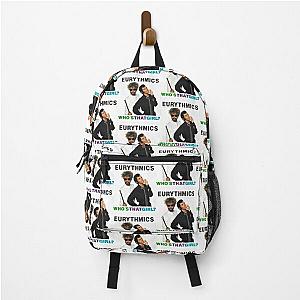 blackwhitereddesign pop rock heavy metal band eurythmics Backpack