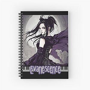 Evanescence Amy Lee Anime Fan Art  Spiral Notebook