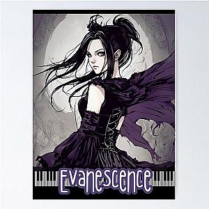 Evanescence Amy Lee Anime Fan Art  Poster